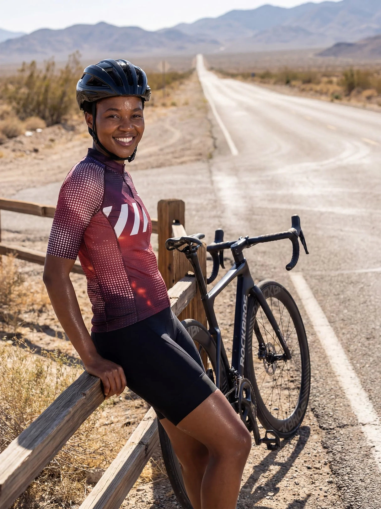 Damen-Radtrikot Retro Signal