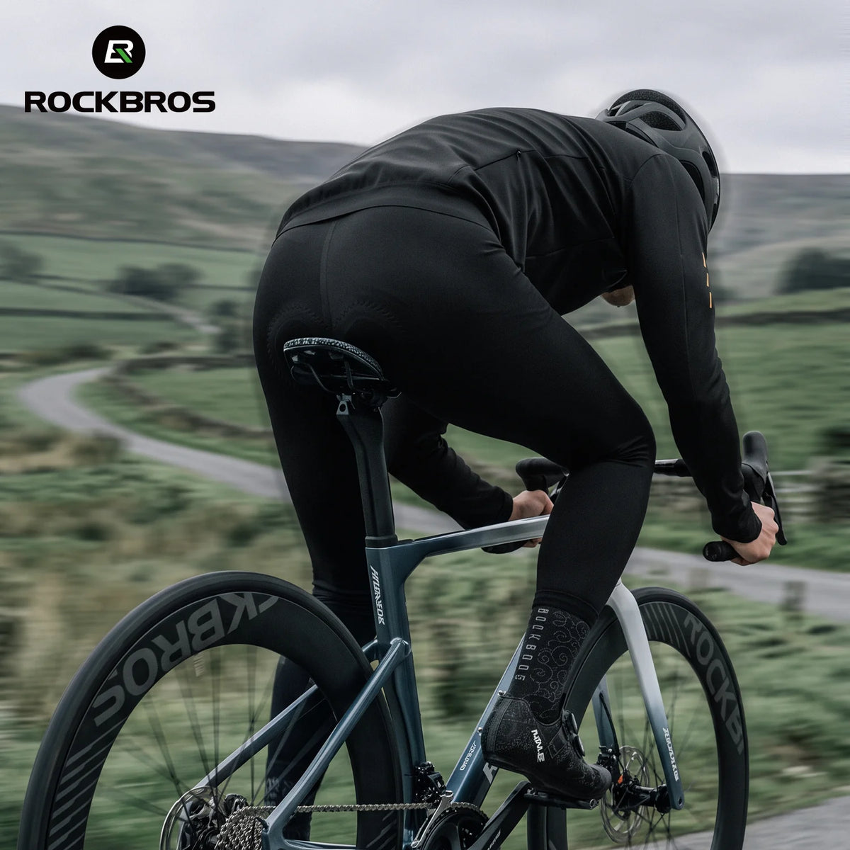 Winddichtes Langarm Winter Radtrikot mit Fleece, Herren & Damen, Euro-Größen, für Rennrad & Mountainbike