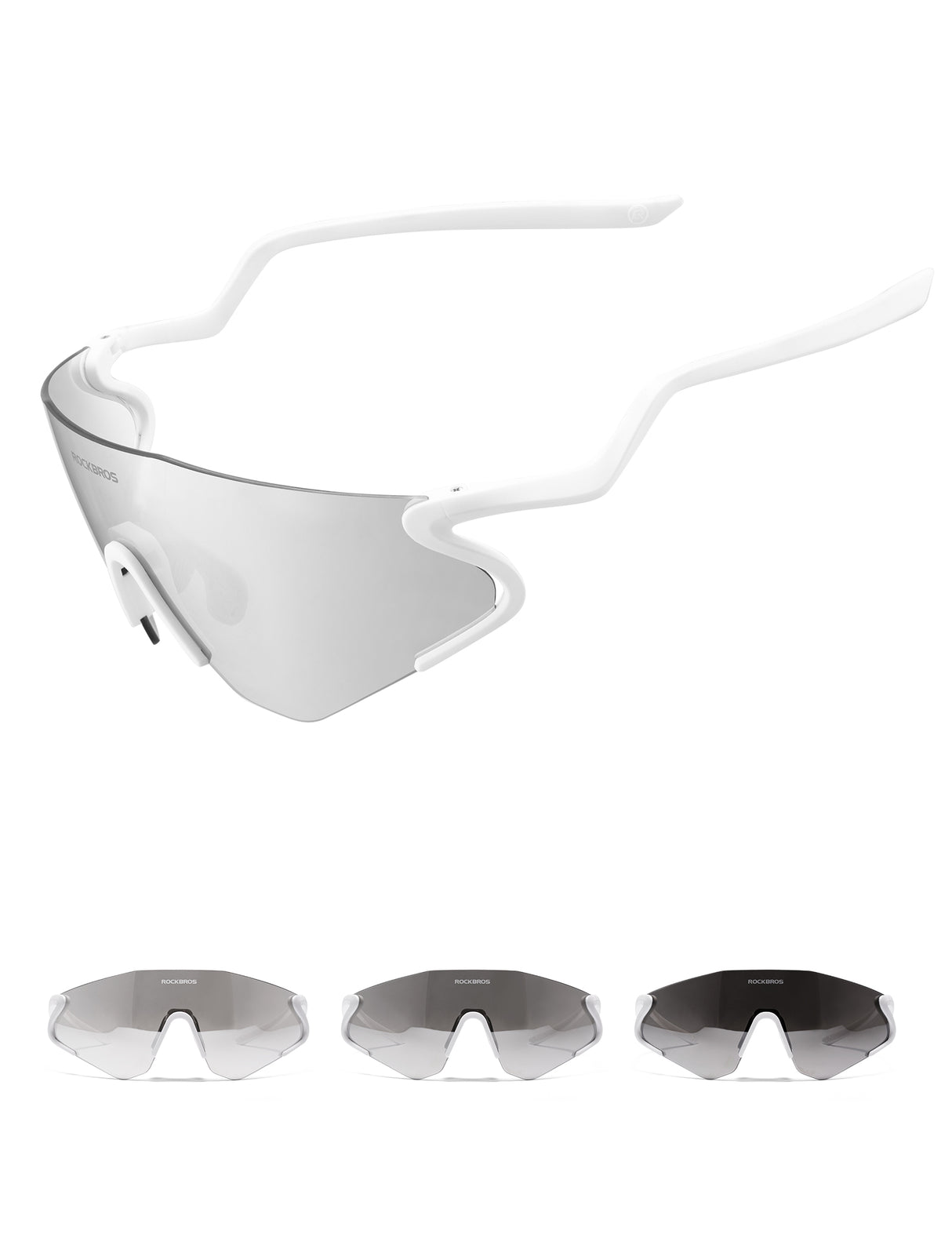 Photochrome Fahrradbrille mit UV400 Schutz