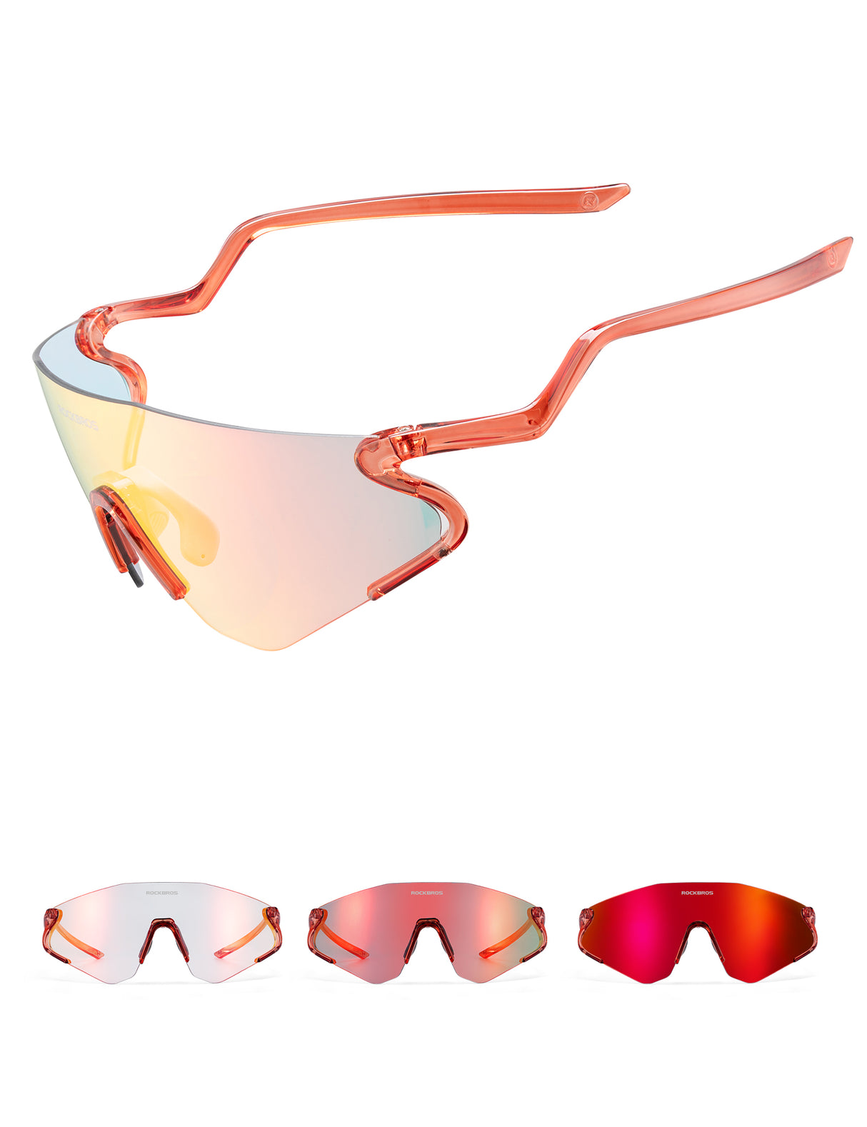 Photochrome Fahrradbrille mit UV400 Schutz