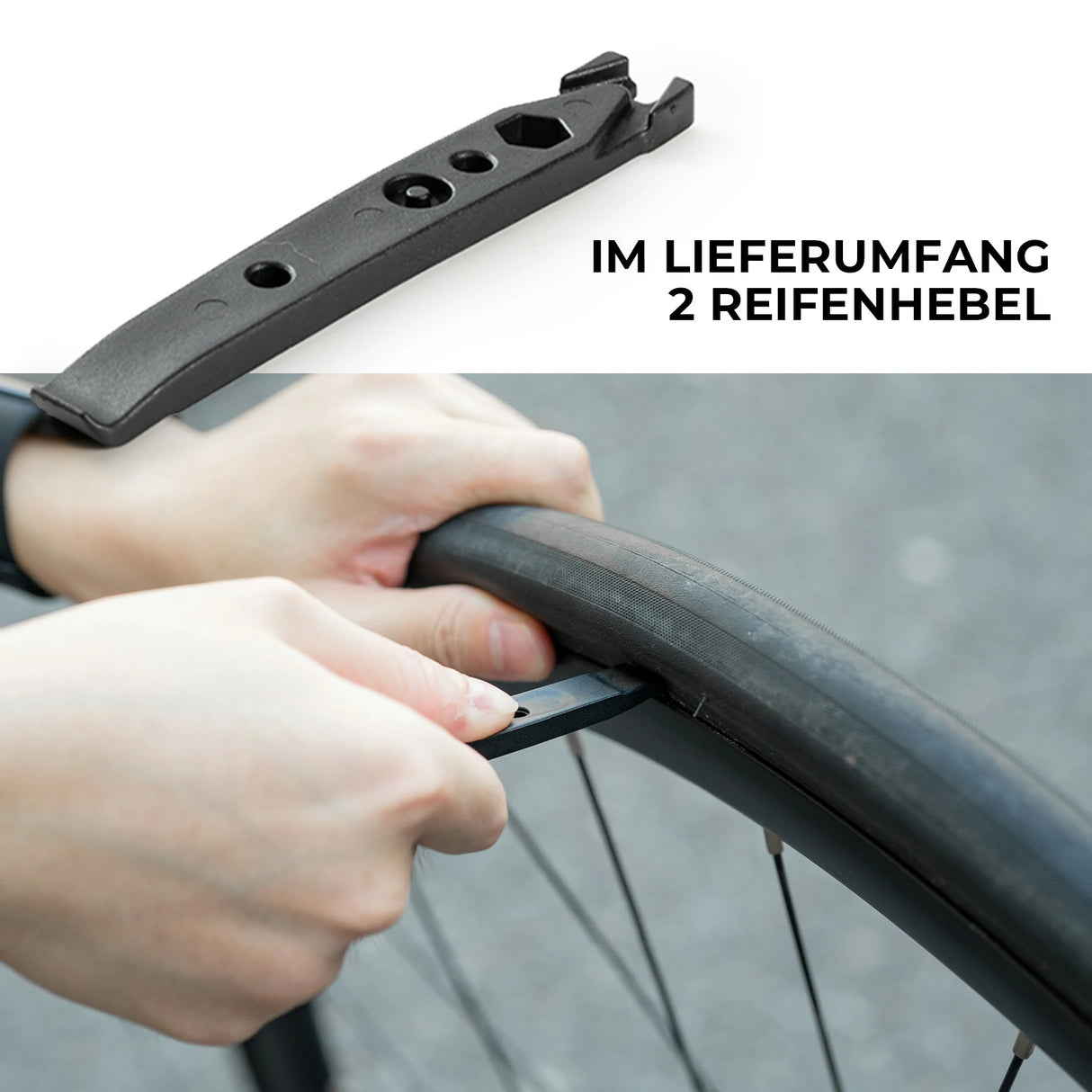 10‑in‑1 Fahrrad‑Multitool – Mit Ratsche und Reifenhebern