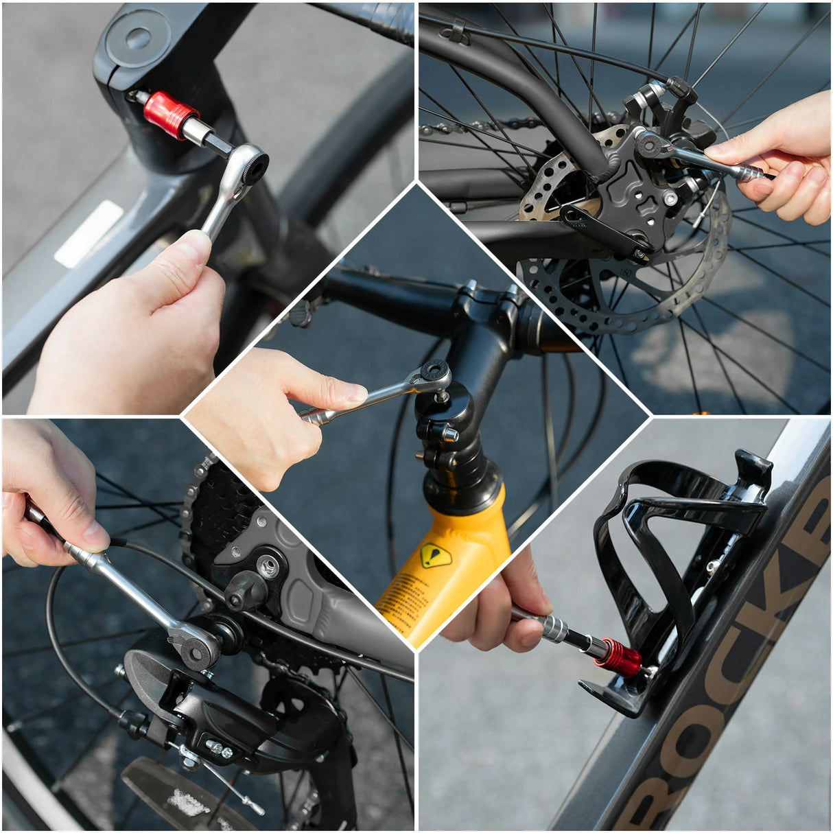 10‑in‑1 Fahrrad‑Multitool – Mit Ratsche und Reifenhebern