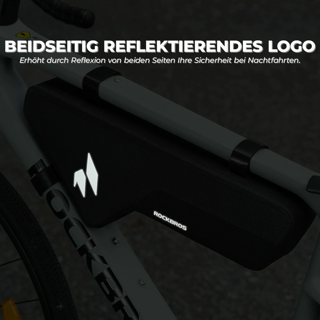 AS-152 RideMate Rahmentasche – 100% Wasserdicht, 1.9L Dreieck-Design