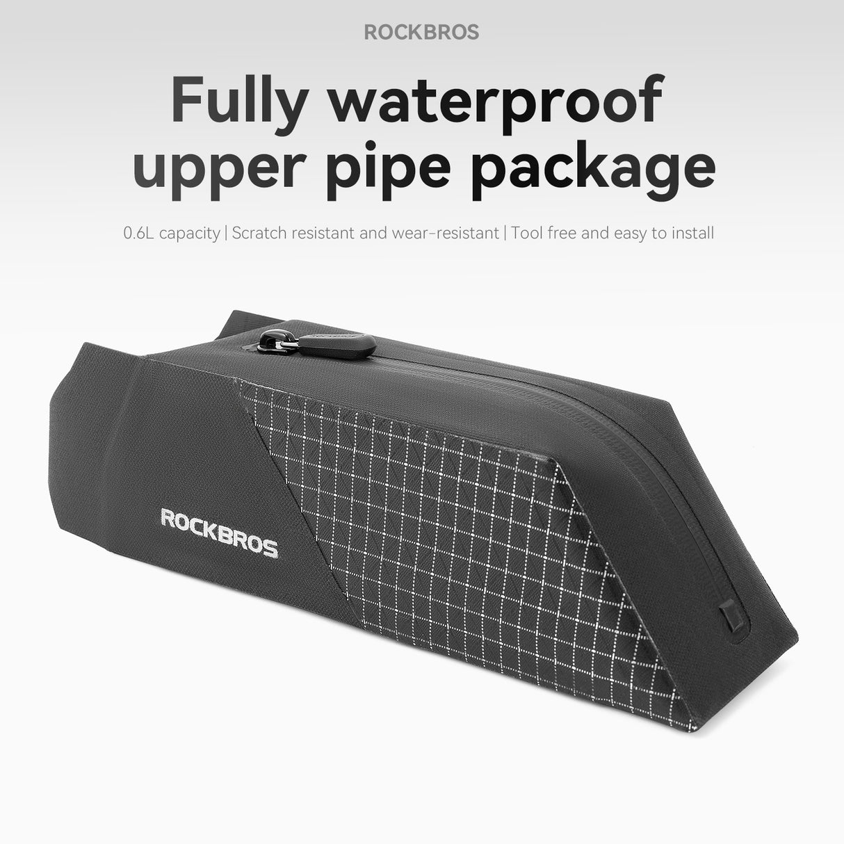 Wasserdichte Oberrohrtasche 0.6L – Leichte Fahrradtasche