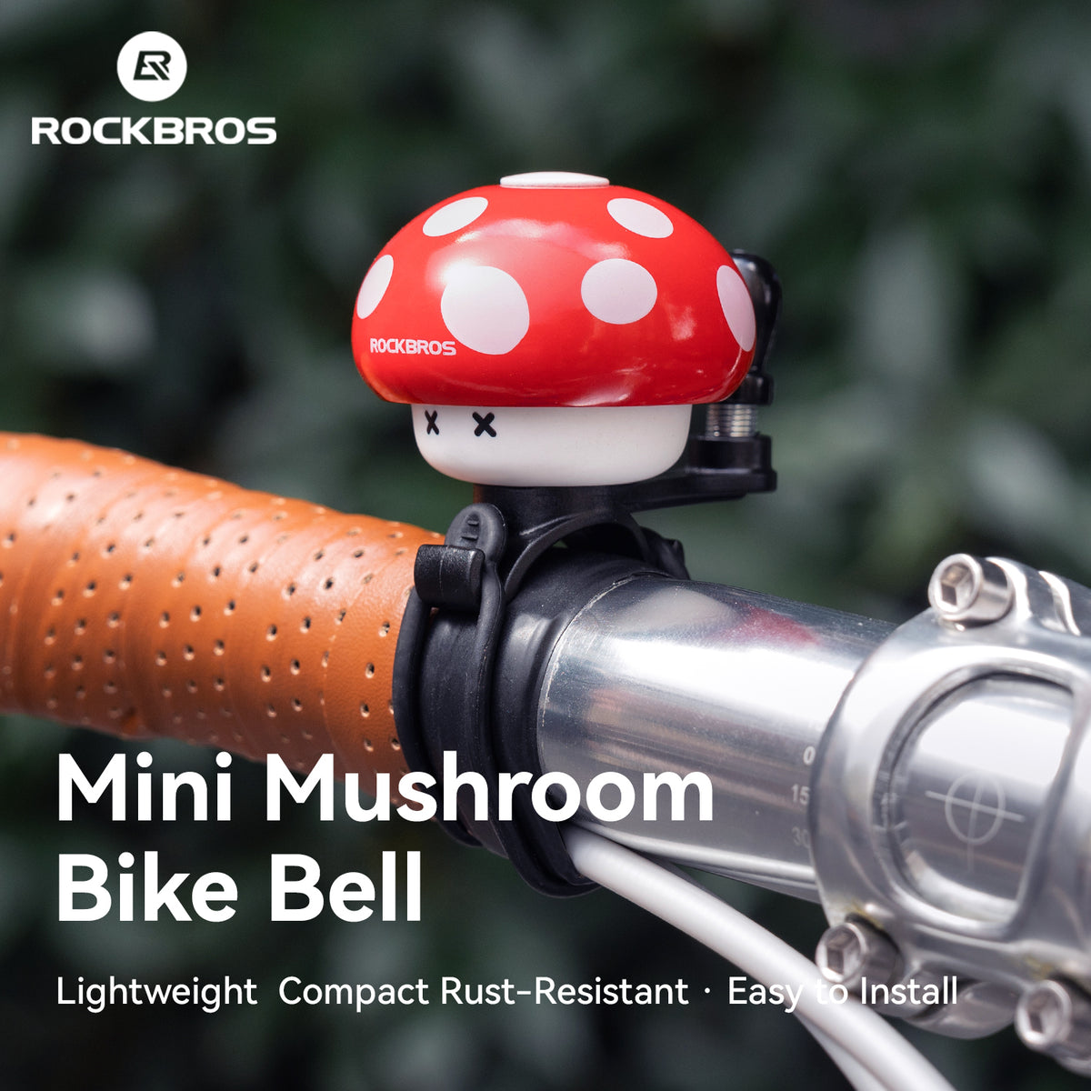 Rockbros Fahrradklingel Pilzform, Vintage & Cartoon für Rennrad, MTB, Klapprad & Kinderfahrrad