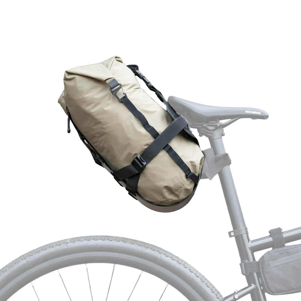 Bikepacking Heck-Gepäckträger + Wasserdichte Kompressionstasche Set-A - ROCKBROS-EU