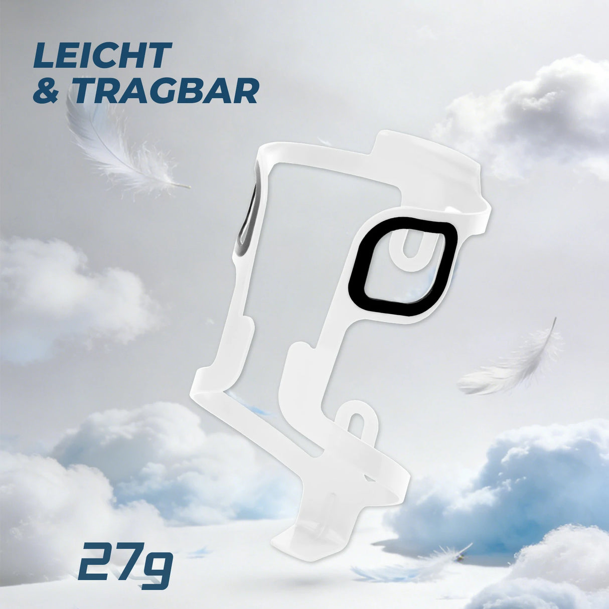 Fahrrad‑Flaschenhalter Aluminium – 27 g, für Trinkflaschen bis 75 mm