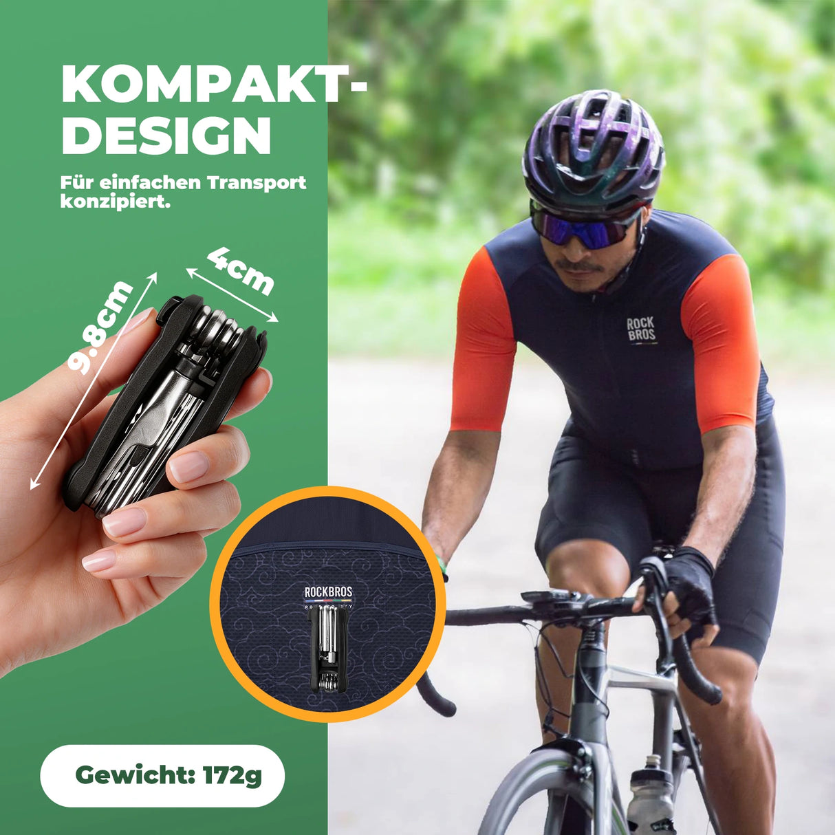 Fahrrad‑Multifunktionswerkzeug – 12‑in‑1‑Flick‑ & Reparaturset