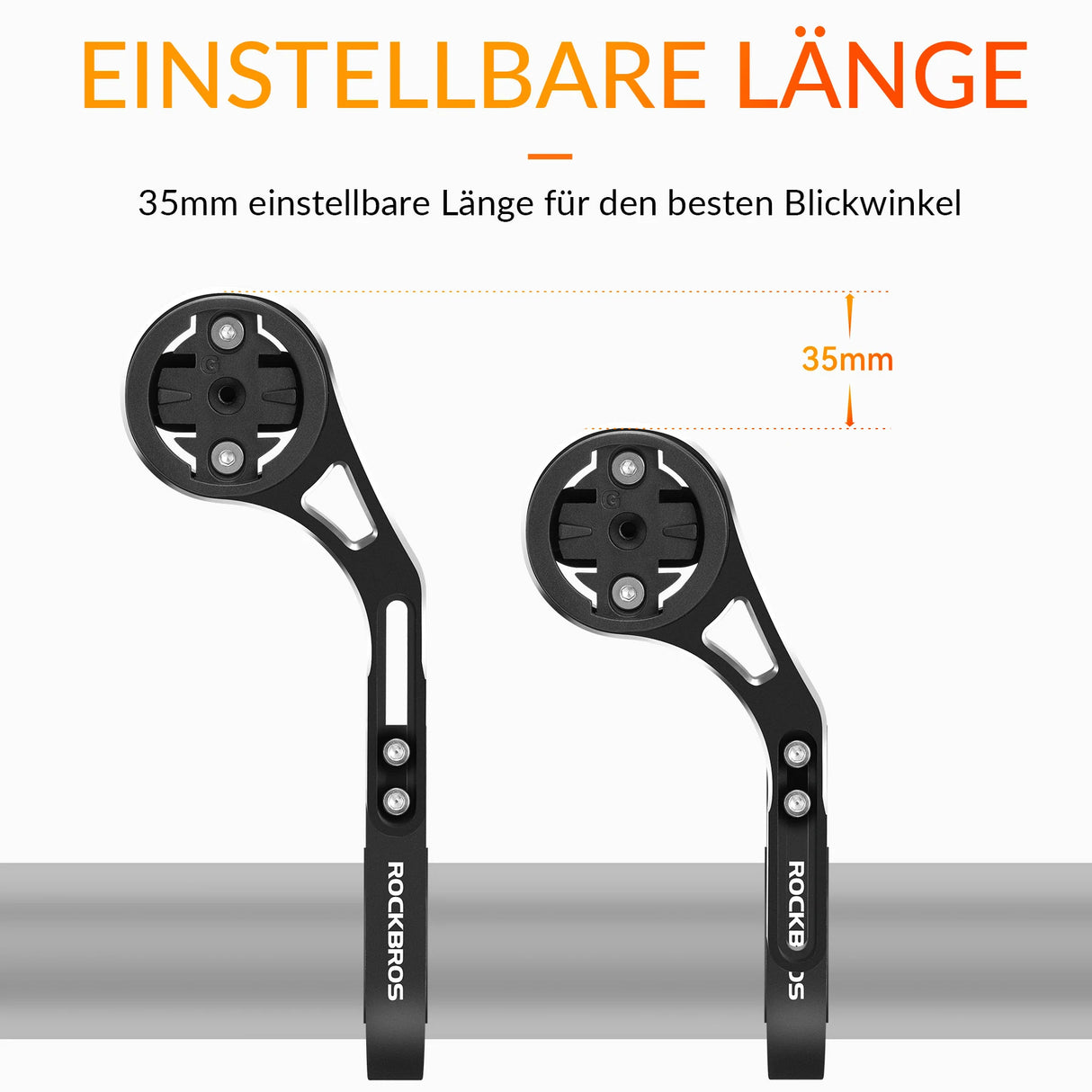 Fahrradcomputer‑Halterung – Für 31,8 mm Lenker, Garmin & Bryton