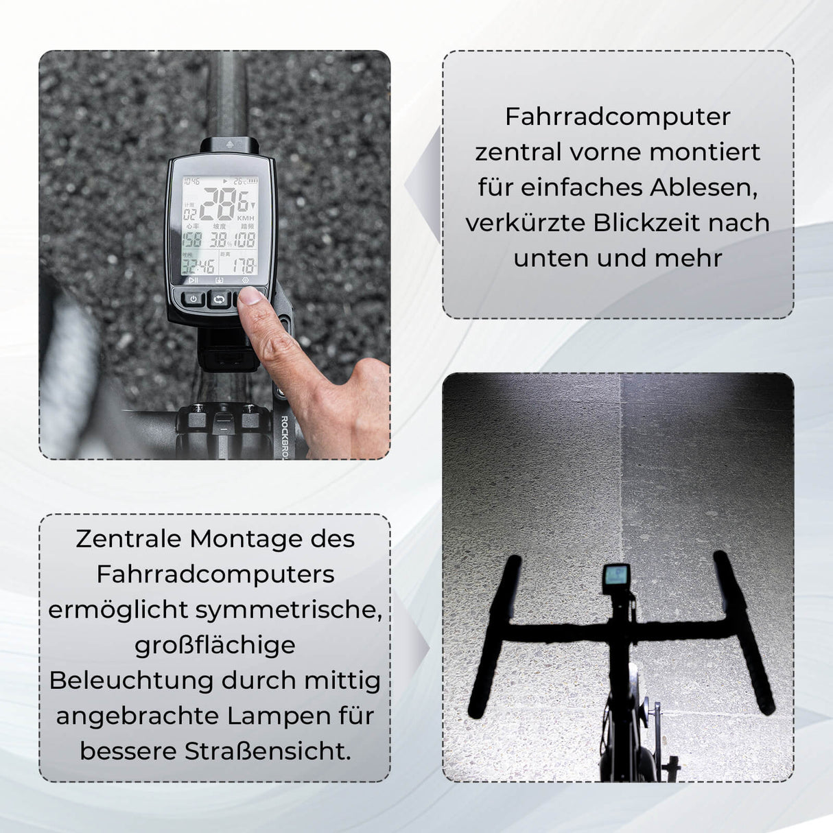 Fahrradcomputer Halterung – Kompatibel mit Garmin & Bryton GPS für 31,8 mm Lenker