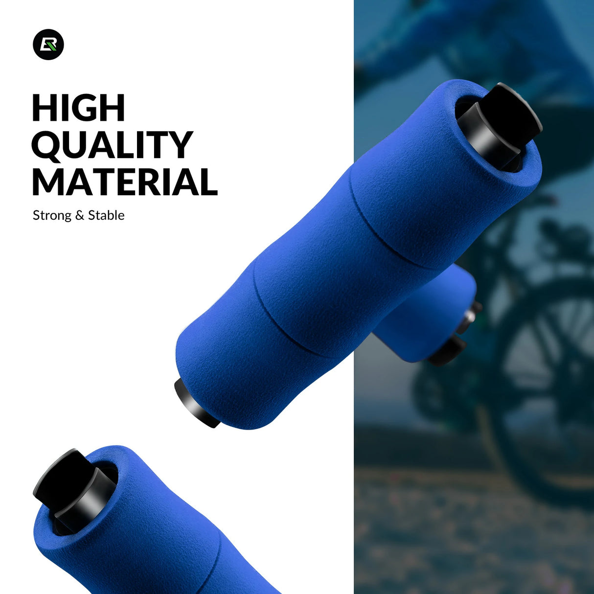 Fahrradgriffe – Rutschfeste EVA‑Schwammgriffe mit Aluminium, 22 mm