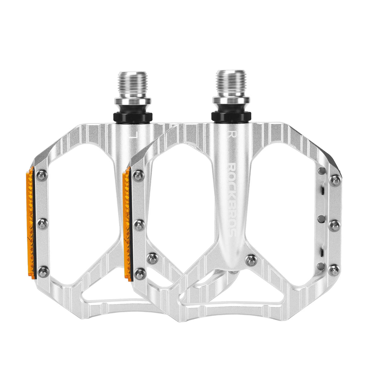 Fahrradpedale rutschfest – Aluminium Plattformpedale mit Reflektoren & Anti-Rutsch-Pins