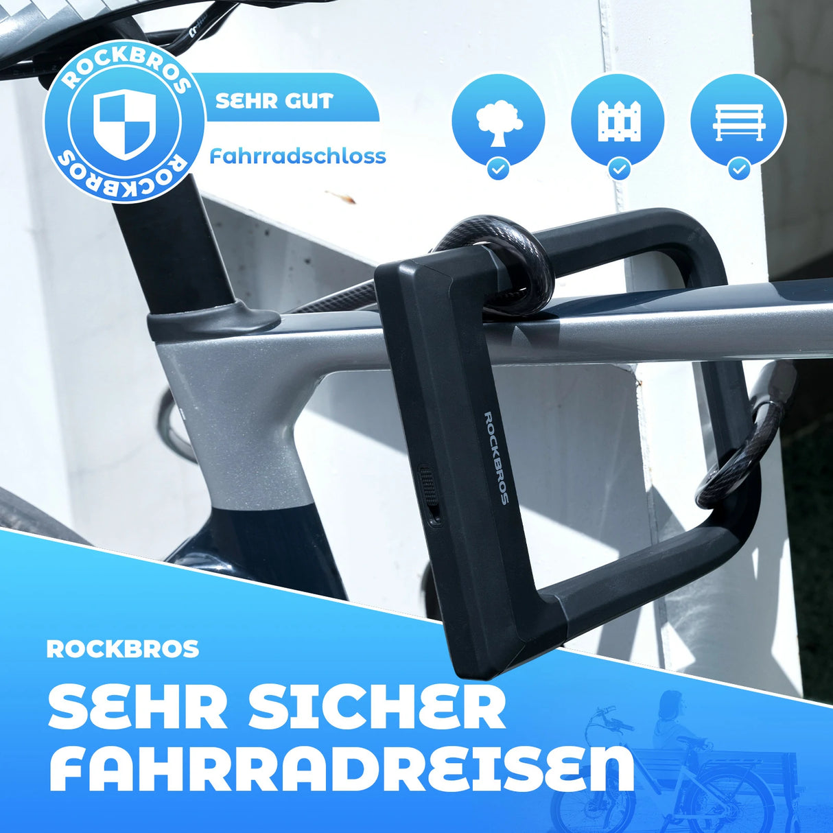 Fahrradschloss – Hohe Sicherheit 14 mm Bügelschloss