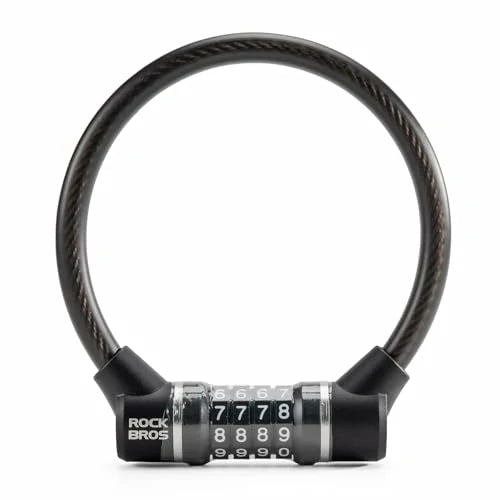 Fahrradschloss – 4‑stelliges Zahlenschloss mit 11,62 mm dickem Stahlkabel