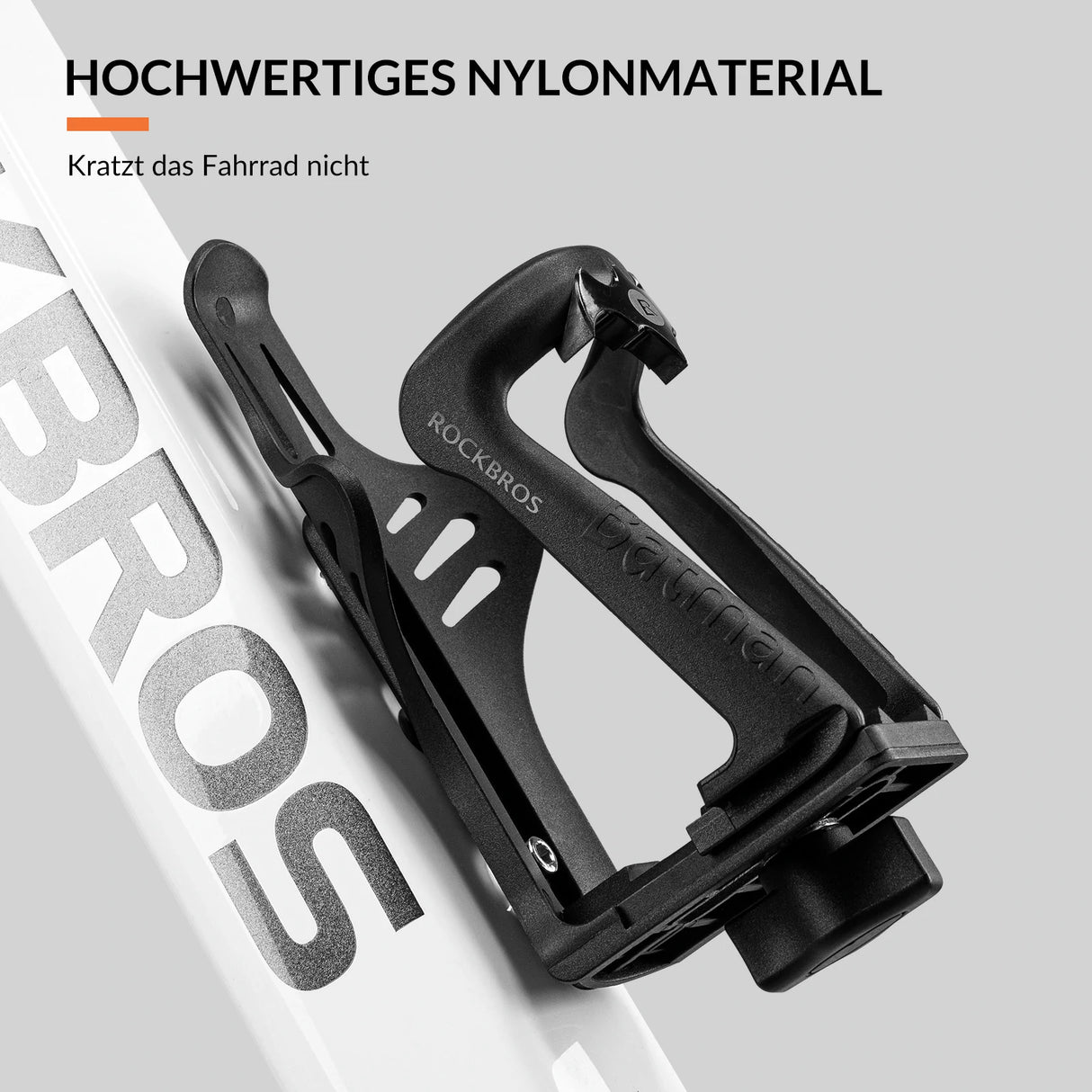 Flaschenhalter Fahrrad – Verstellbar für Flaschen 55–85 mm