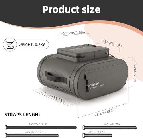 Gepäckträgertasche – Wasserdicht, 3‑in‑1, 14 L, mit mehreren Fächern