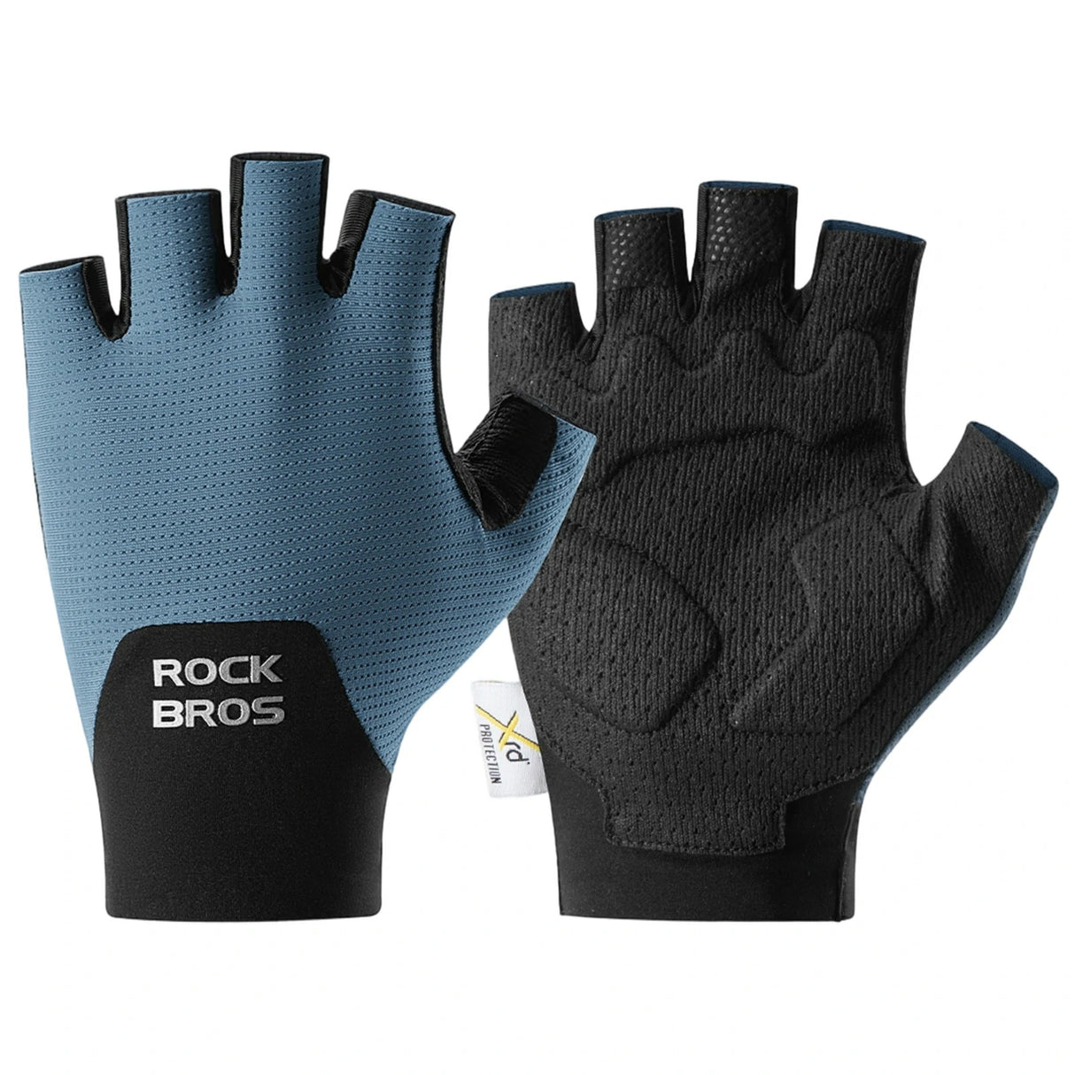 ROCKBROS Halbfinger Fahrradhandschuhe – Mit PORON XRD® Polster, Herren & Damen