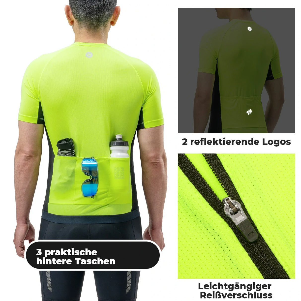 Herren Radtrikot – Kurzarm, atmungsaktiv & schnelltrocknend