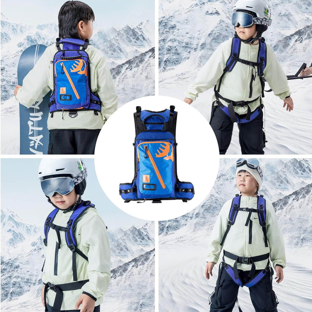 Qunature Kinder Ski-Trainingsrucksack mit Gurt - ROCKBROS-EU