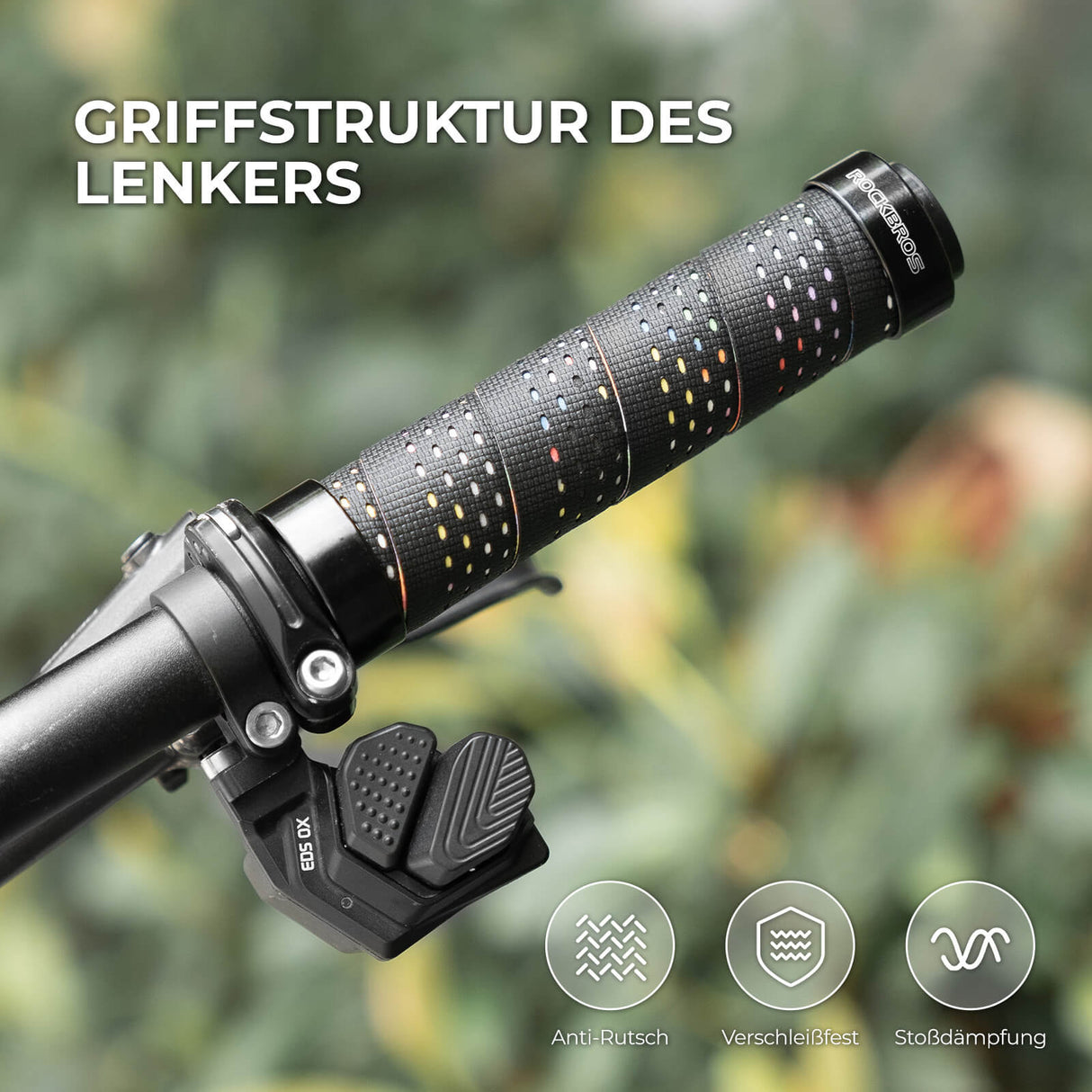 ROCKBROS Lenkergriffe – Doppelverschluss für 22 mm Lenker