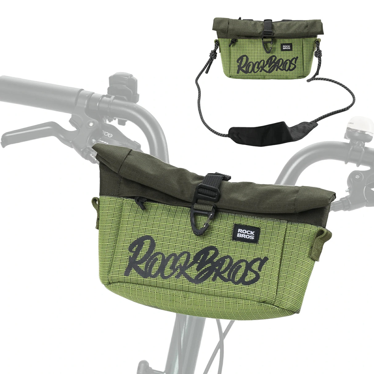 Lenkertasche für Flatbar & Brompton – 1,8-2,7 L (komprimierbar)