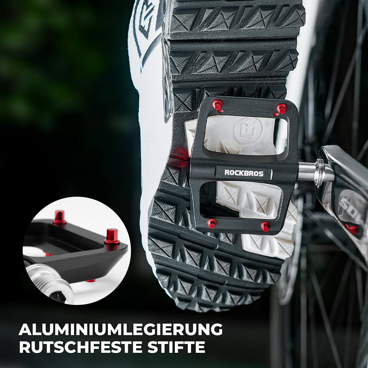 MTB & Rennrad Pedale – Ultraleicht Magnesium-Flachpedale, nur 171 g/Paar