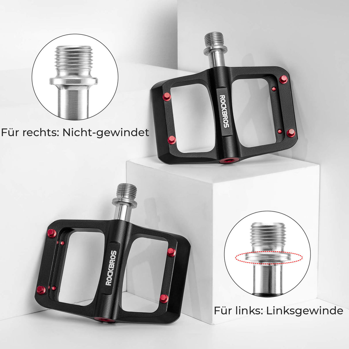 MTB & Rennrad Pedale – Ultraleicht Magnesium-Flachpedale, nur 171 g/Paar