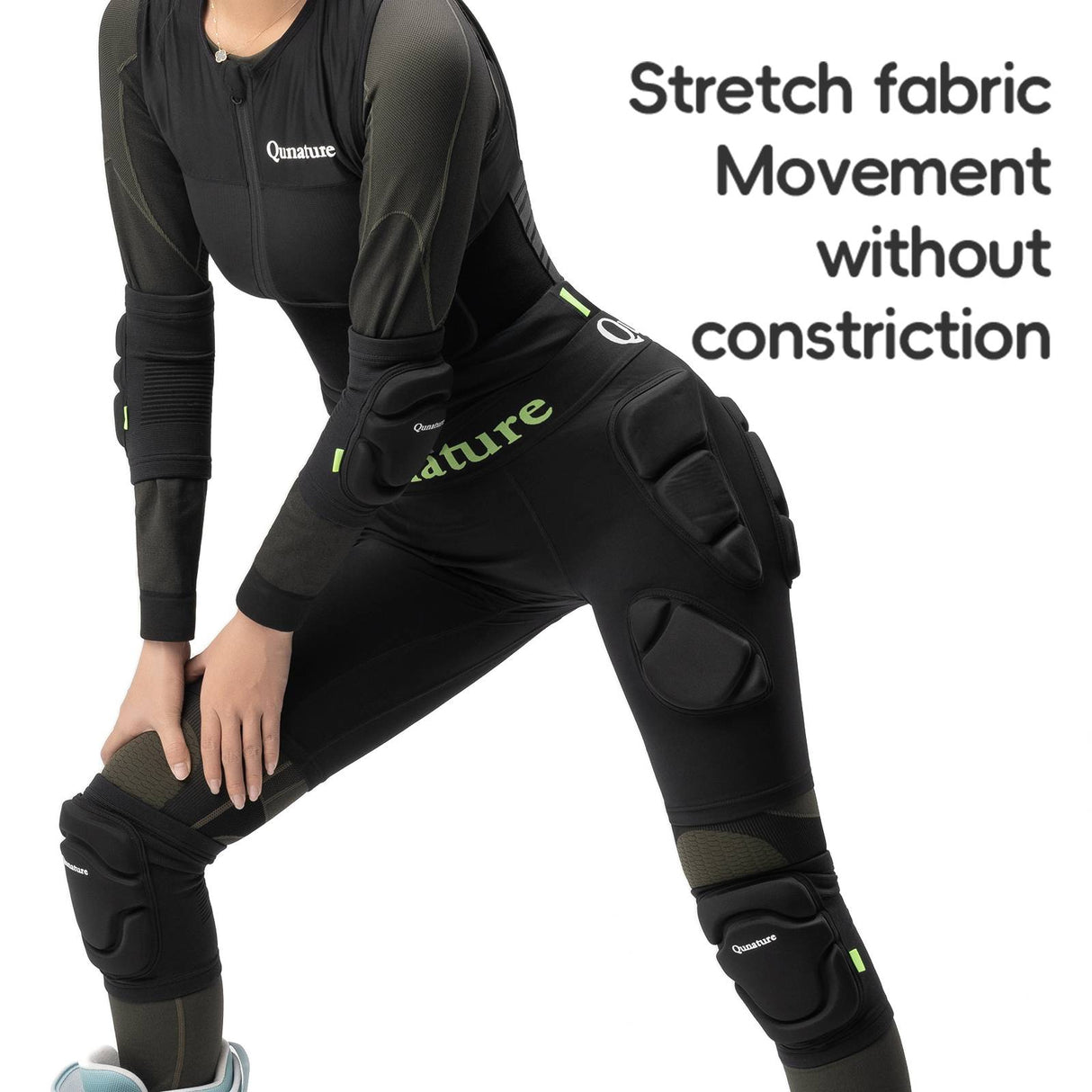 Qunature 3D H¨¹ftpolster Protektorenhose EVA Crash-Pad