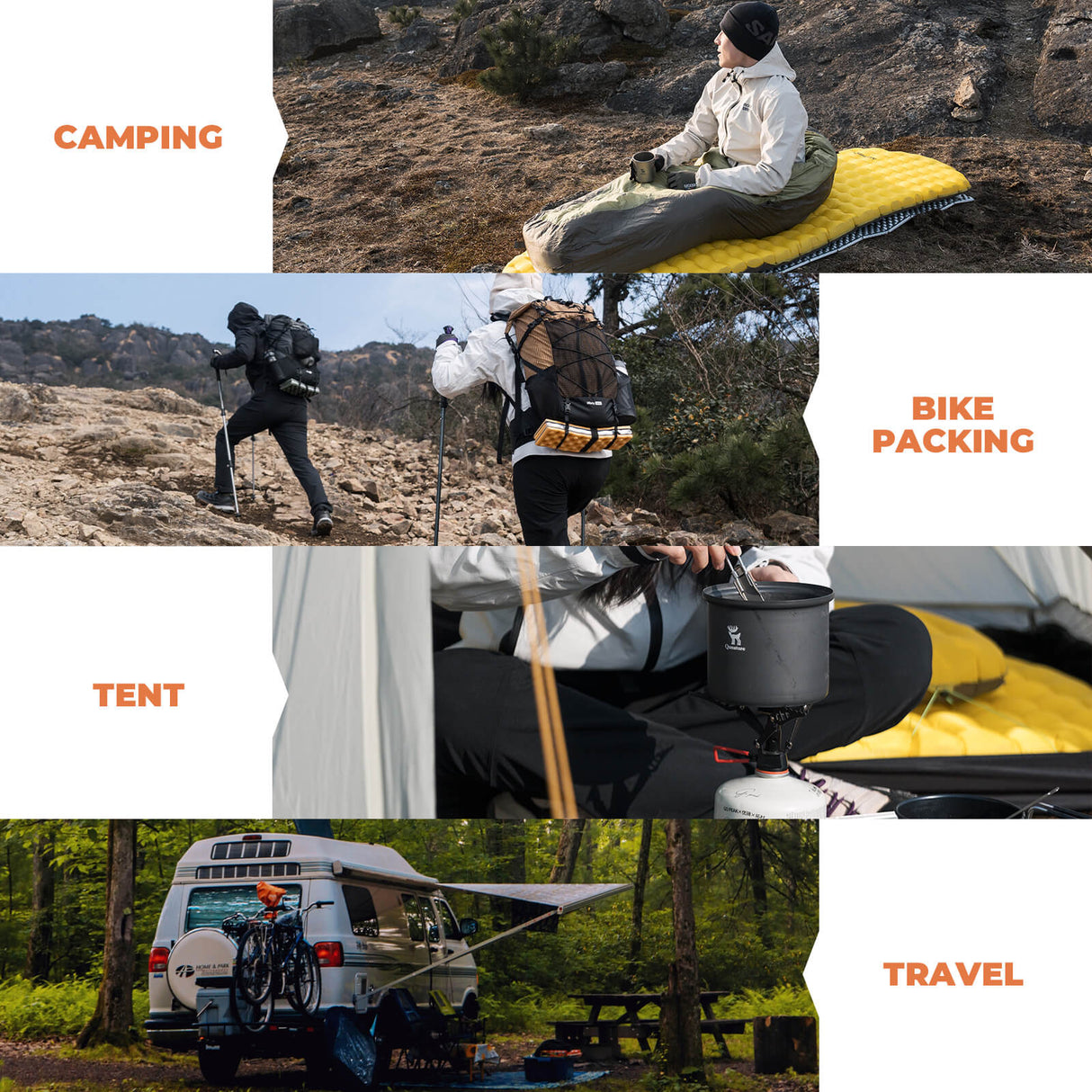 Qunature Aufblasbare Isomatte – Alljahreszeit-Isolierung für Outdoor-Camping