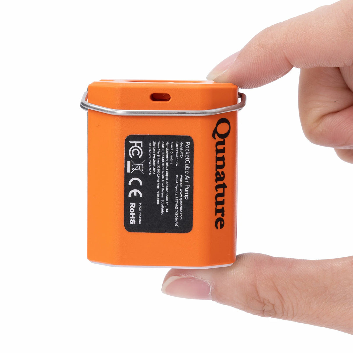 Qunature Mini Elektrische Luftpumpe – Tragbar, ultraleicht & USB‑ladbar