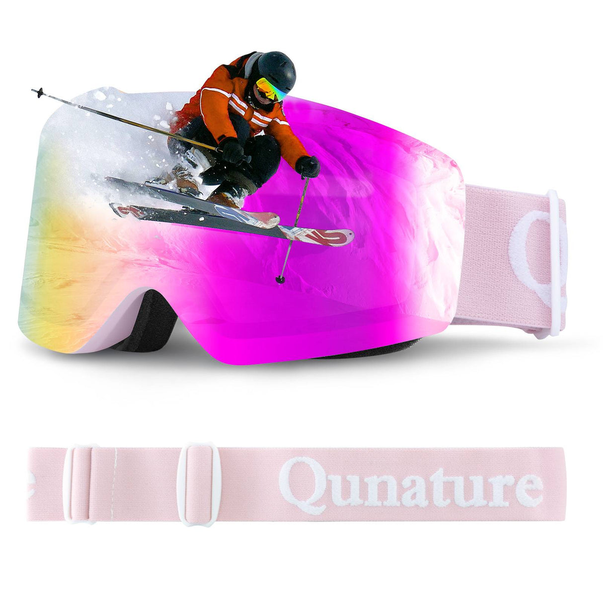 Qunature UV400 Antifog Skibrille - ROCKBROS-EU
