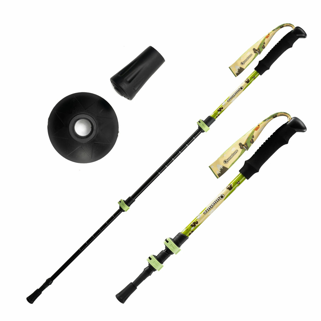 Qunature Kinder-Wanderstöcke – 51–100 cm verstellbar, Aluminium, 1 Stück