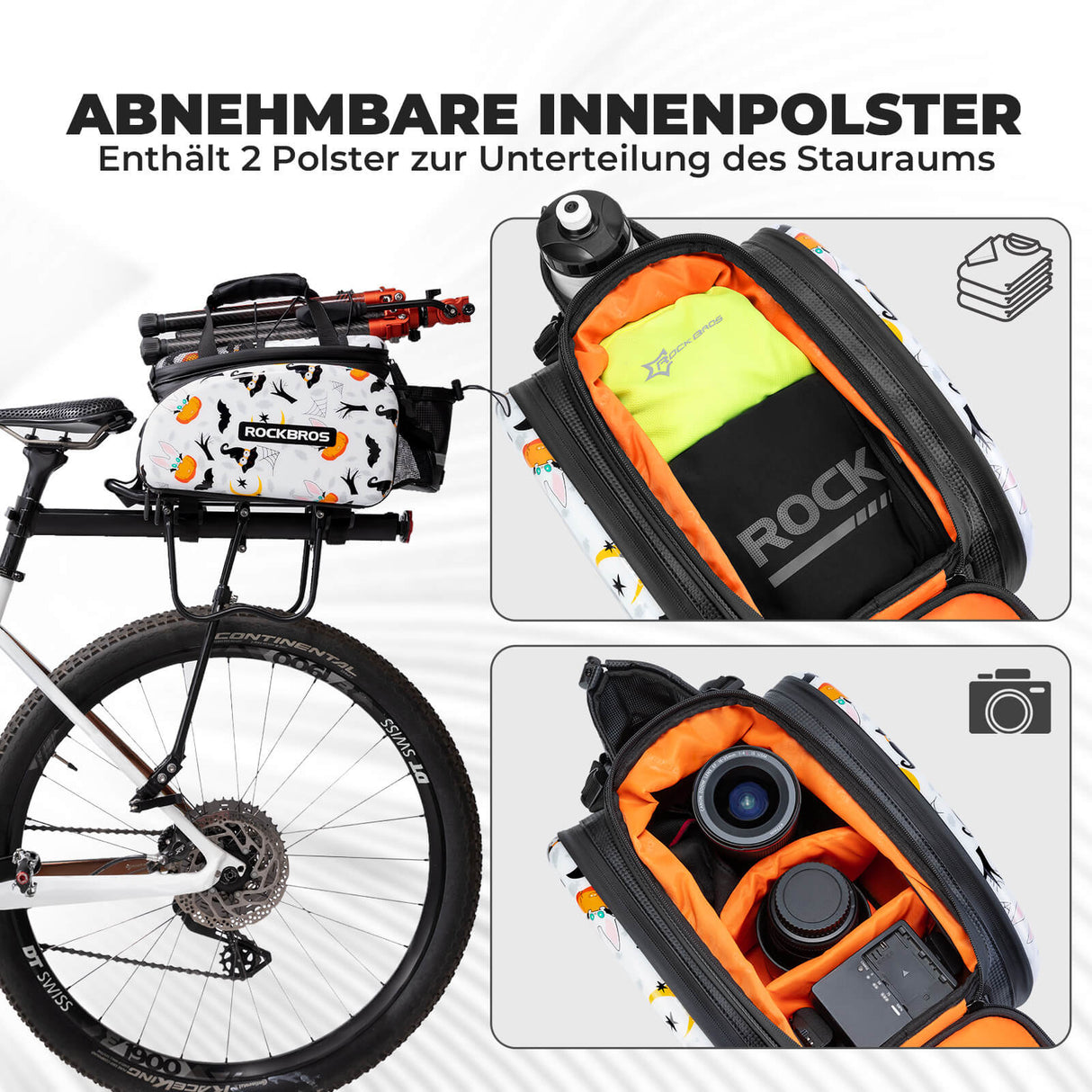 ROCKBROS Fahrrad-Gepäckträgertasche 17–35L – Dein Allrounder für jede Tour!
