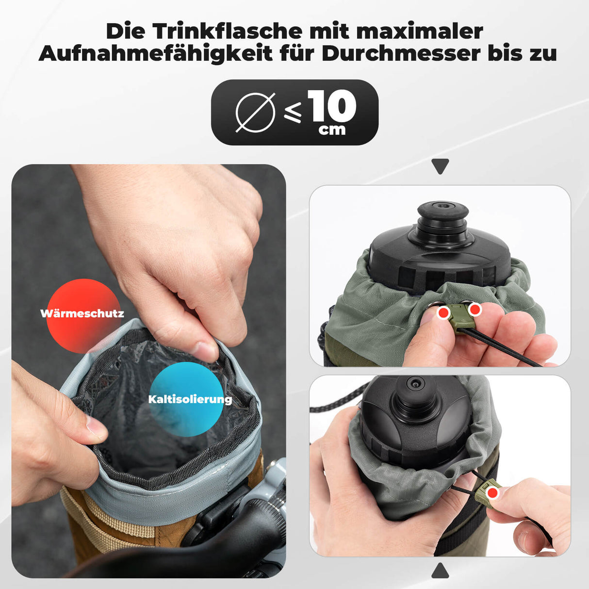 ROCKBROS Fahrrad Lenkertasche 1.2L – Praktisch & stabil für jede Tour!