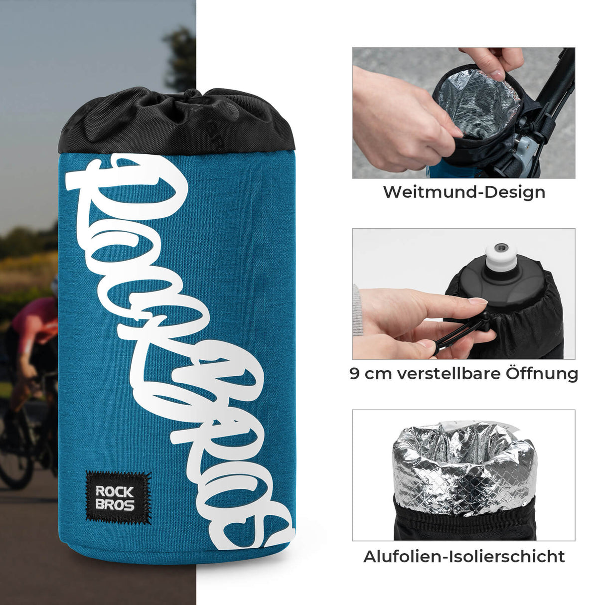 ROCKBROS Fahrrad Lenkertasche Mini 1L – Dein praktischer Begleiter für jede Fahrt!