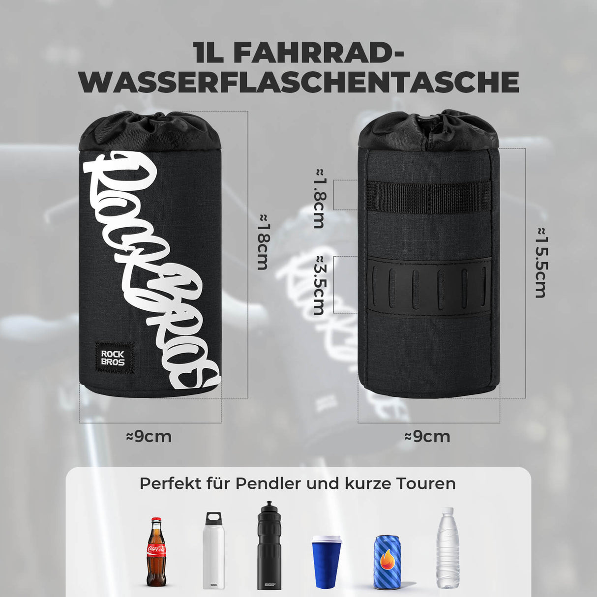 ROCKBROS Fahrrad Lenkertasche Mini 1L – Dein praktischer Begleiter für jede Fahrt!