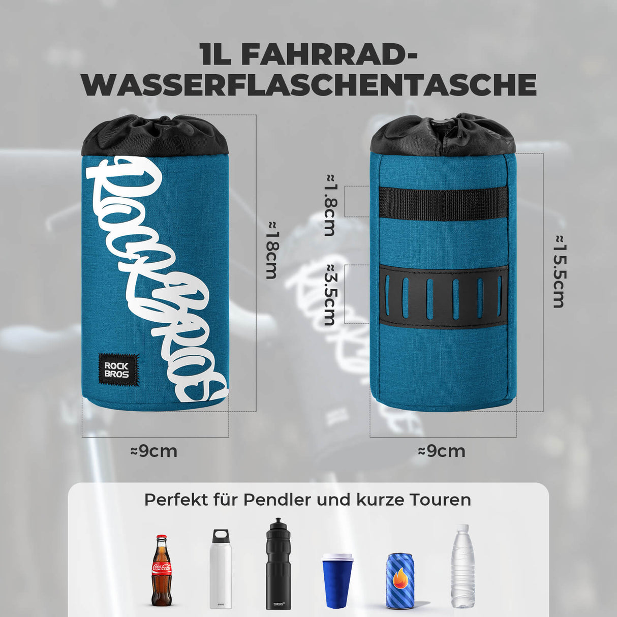 ROCKBROS Fahrrad Lenkertasche Mini 1L – Dein praktischer Begleiter für jede Fahrt!