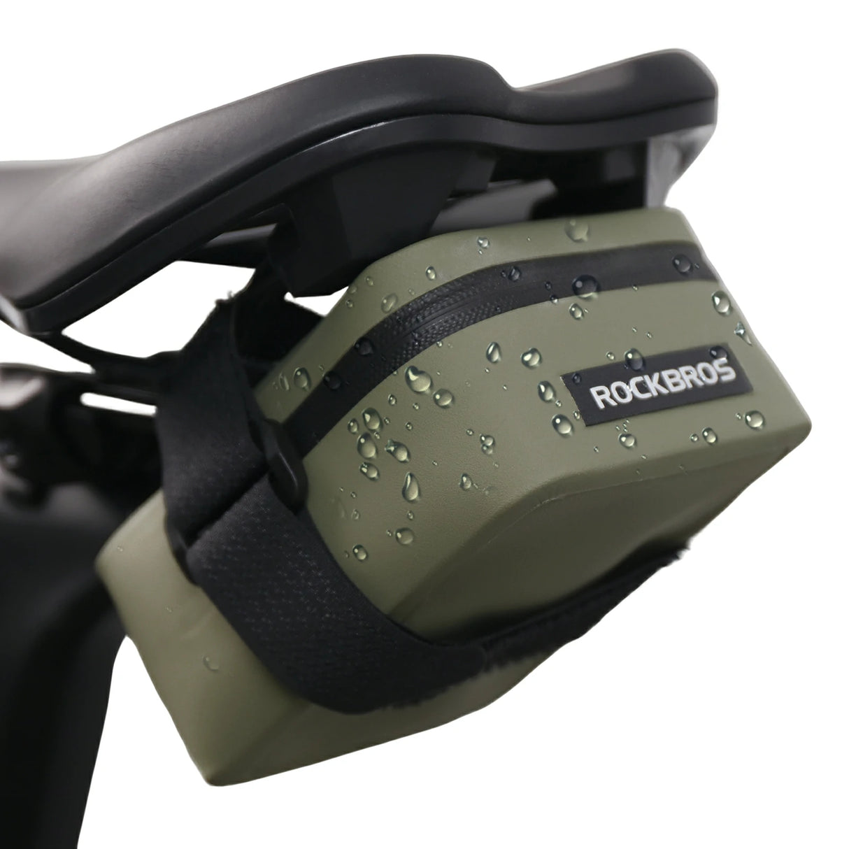 ROCKBROS Fahrrad Satteltasche Leicht Kompakt Wasserdicht Rennrad MTB-Weiß
