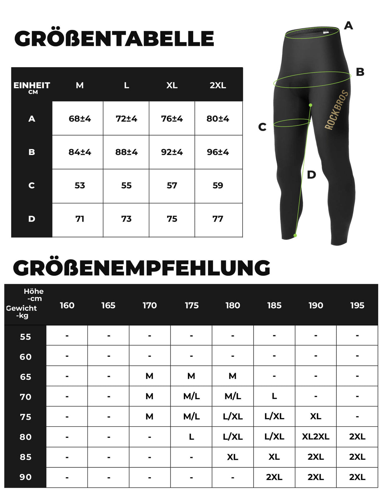 ROCKBROS Herren Fahrradhose – Lang & Gepolstert für Höchstkomfort!