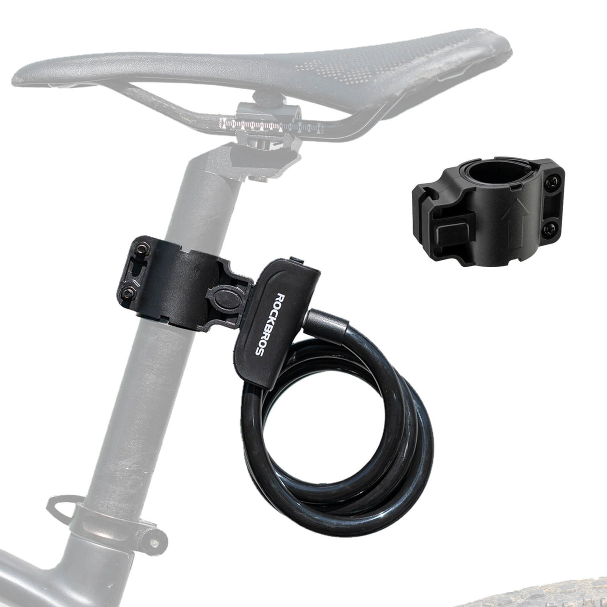 ROCKBROS Fahrradschloss – 110 cm Länge, 11 mm Stärke