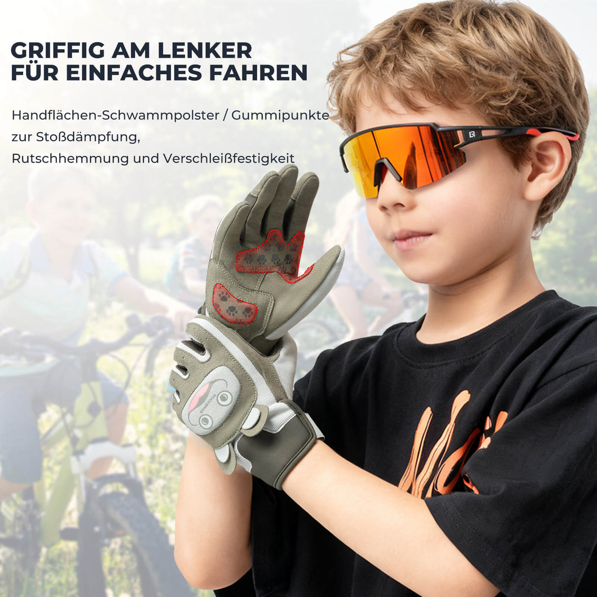 ROCKBROS Kinder Fahrradhandschuhe – Sicher & stylisch für kleine Abenteurer!