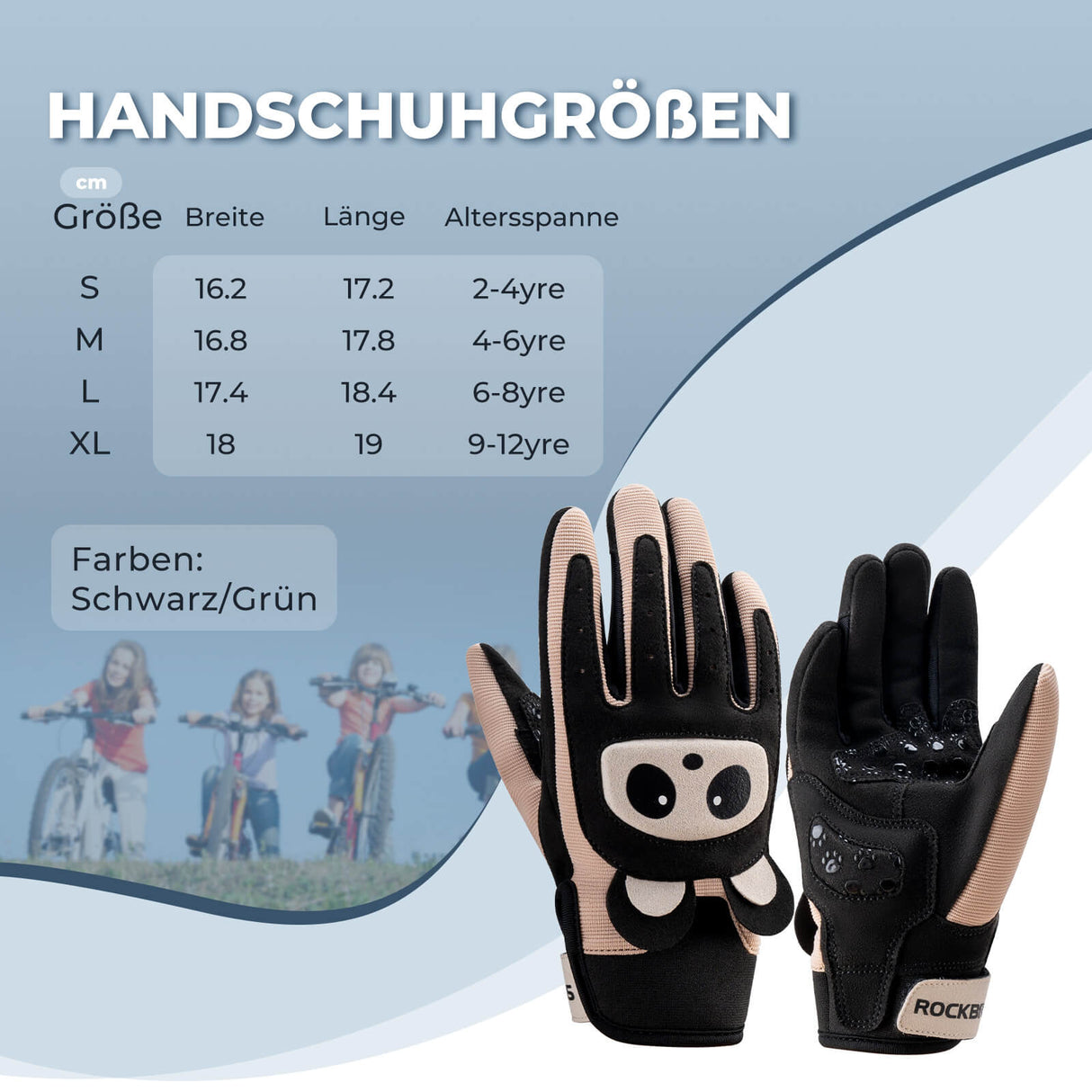 ROCKBROS Kinder Fahrradhandschuhe – Sicher & stylisch für kleine Abenteurer!