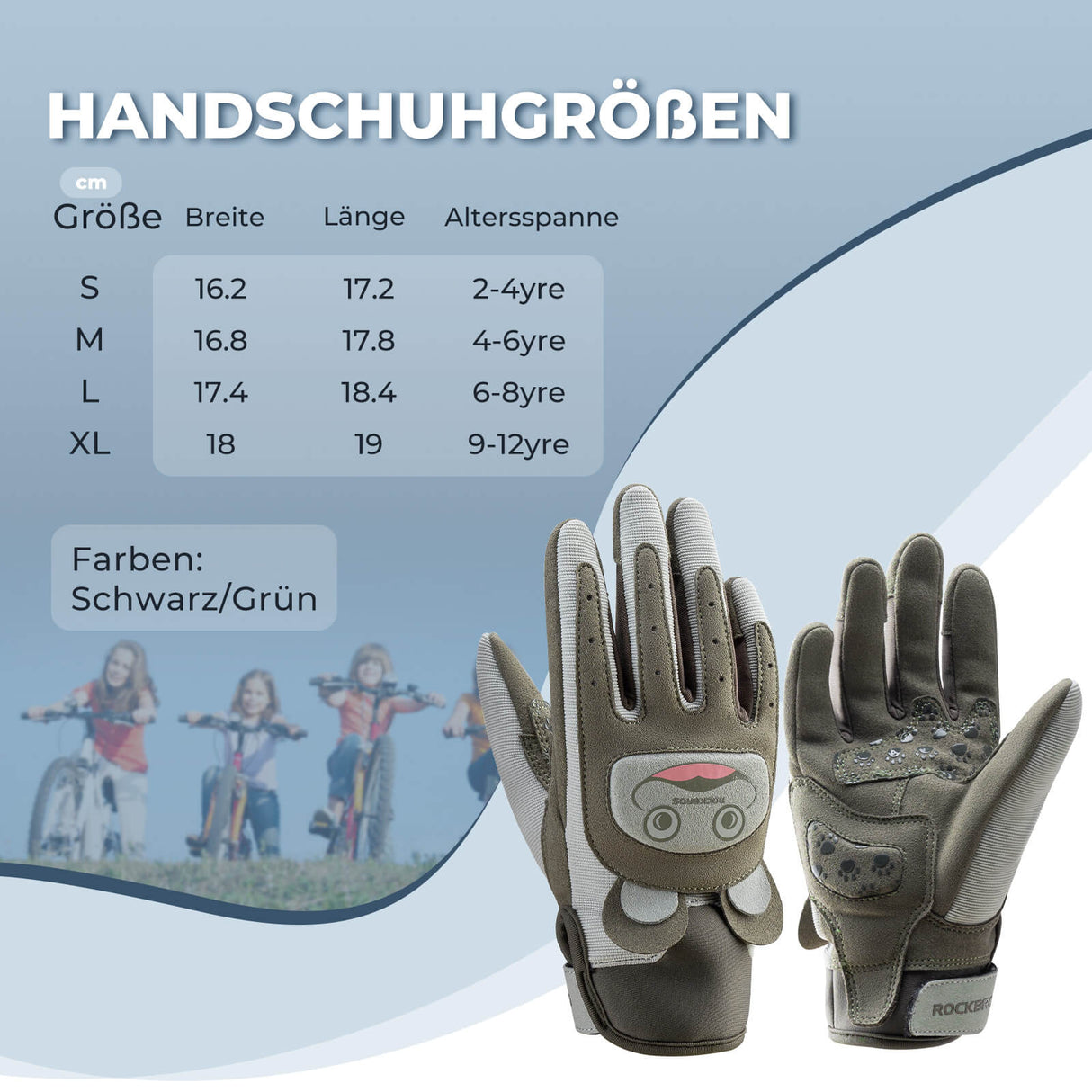 ROCKBROS Kinder Fahrradhandschuhe – Sicher & stylisch für kleine Abenteurer!