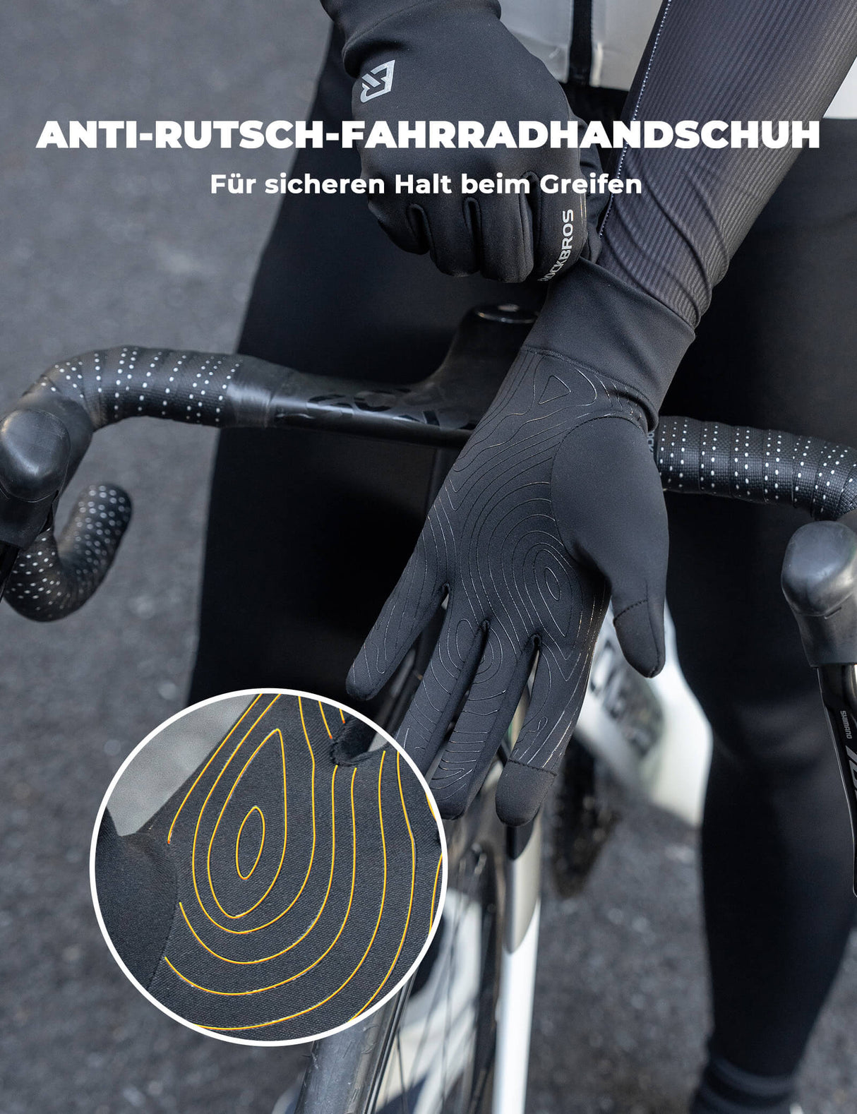ROCKBROS Winter-Fahrradhandschuhe – Warm, sicher & griffsicher!