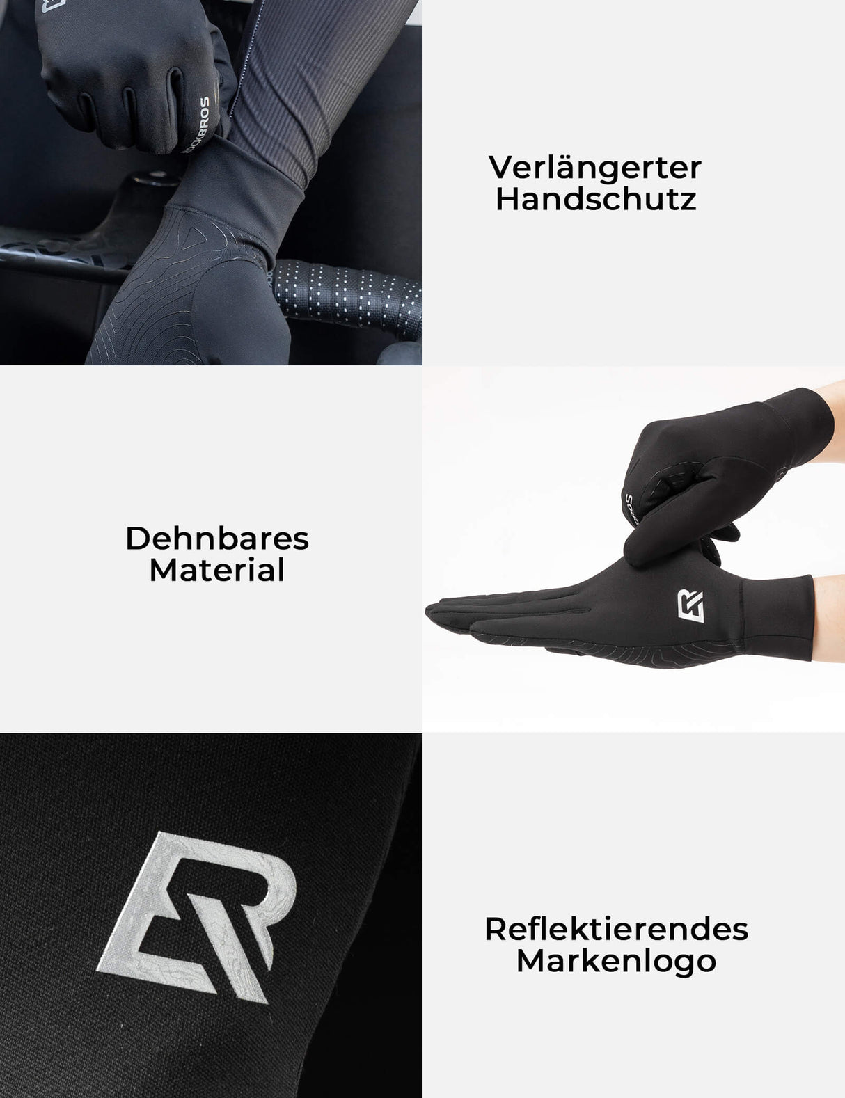 ROCKBROS Winter-Fahrradhandschuhe – Warm, sicher & griffsicher!