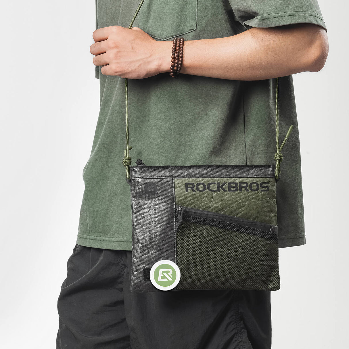 ROCKBROS 2-in-1 Lenkertasche Umhängetasche mit Schultergurt 1.5L