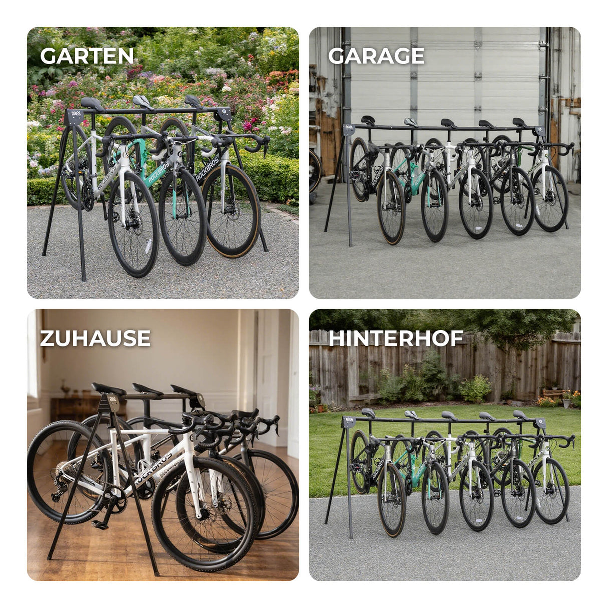 ROCKBROS Fahrradständer Aufhängebügel Faltbar Rostfrei Tragfähig bis 80-120 kg