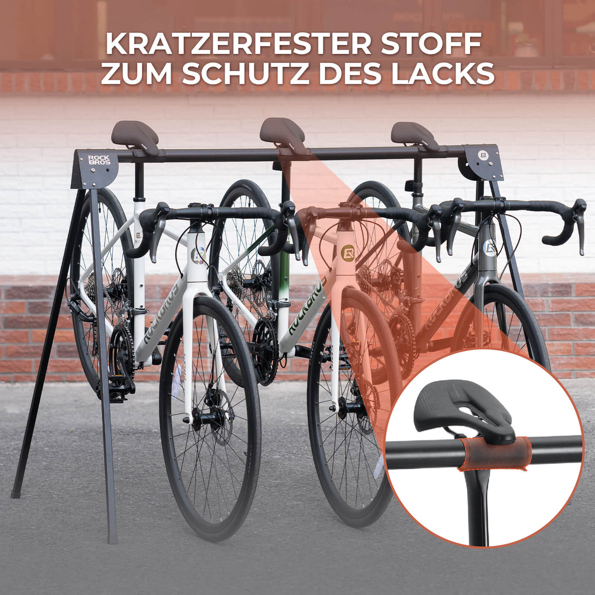 ROCKBROS Fahrradständer Aufhängebügel Faltbar Rostfrei Tragfähig bis 80-120 kg