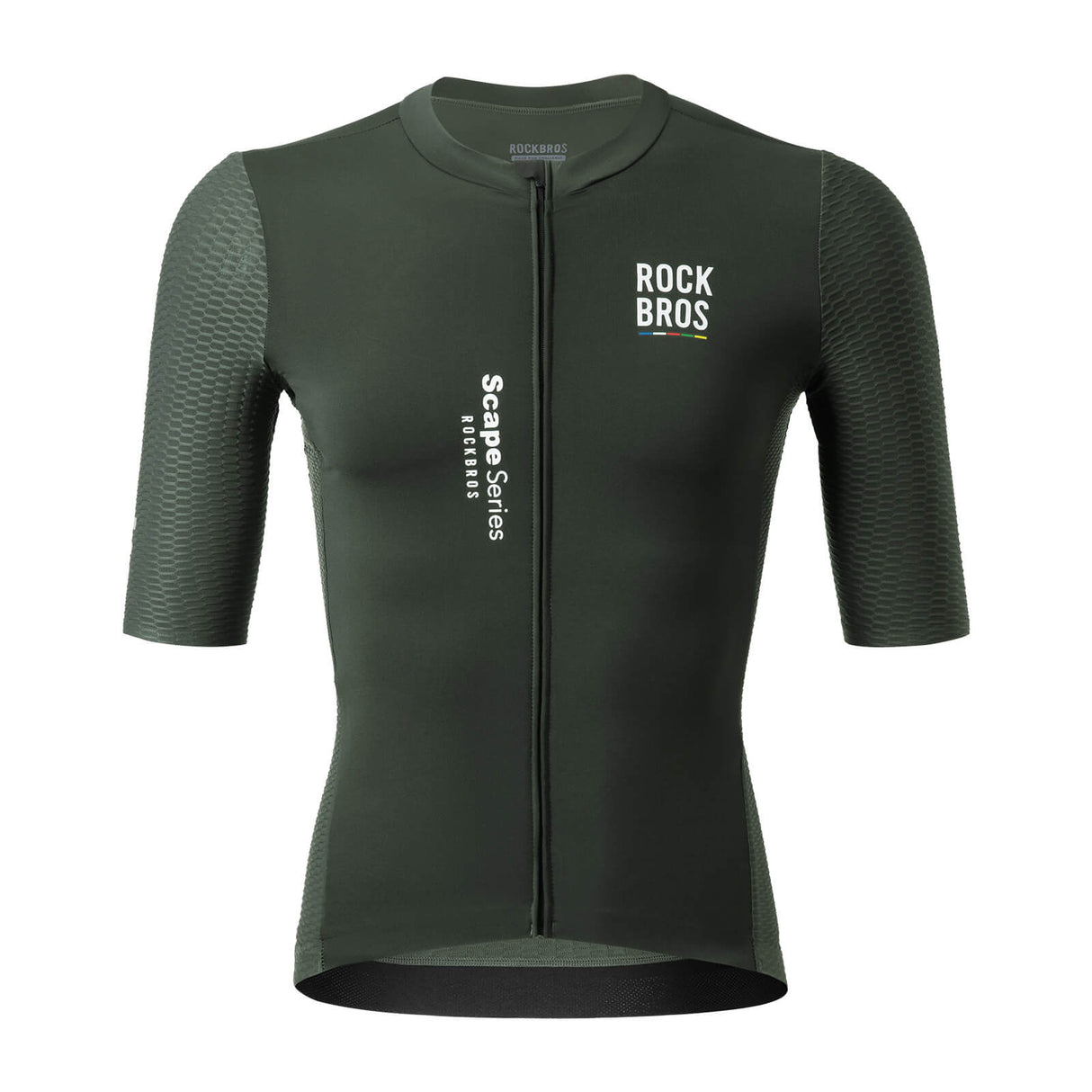 ROCKBROS Herren Kurzarm Radtrikot Jersey für MTB & Rennrad Grün