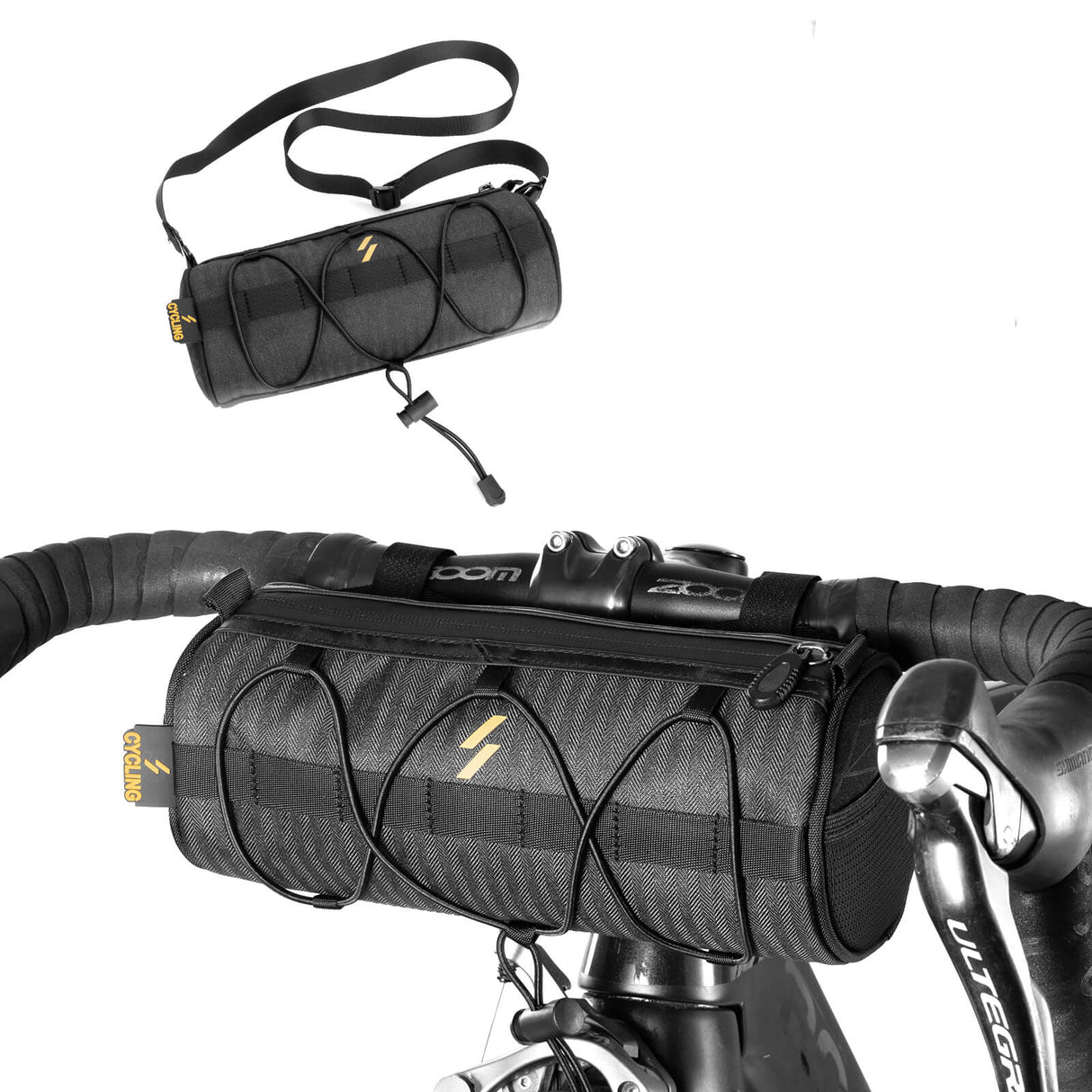 ROCKBROS Lenkertasche 2,1L mit Schultergurt für MTB, Rennrad, Gravel, E-Bike